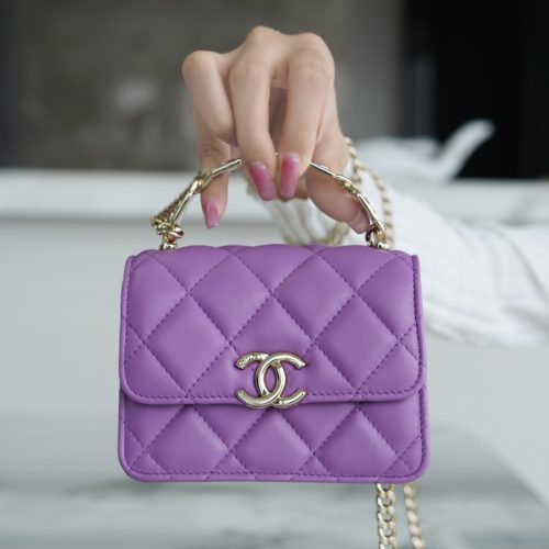 Chanel 22S Enamel Handle Chain Bag for GD Factory