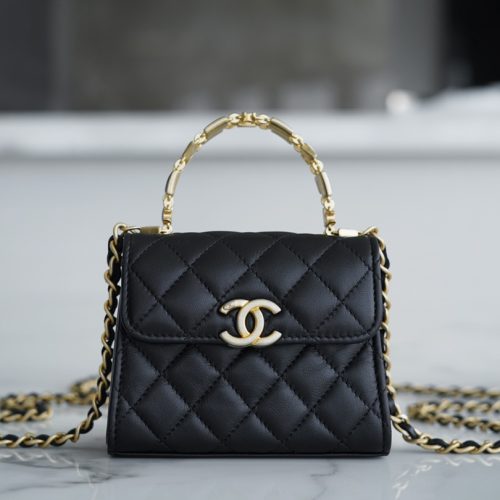 Chanel 22B Enamel Handle Chain Bag small for GD Factory