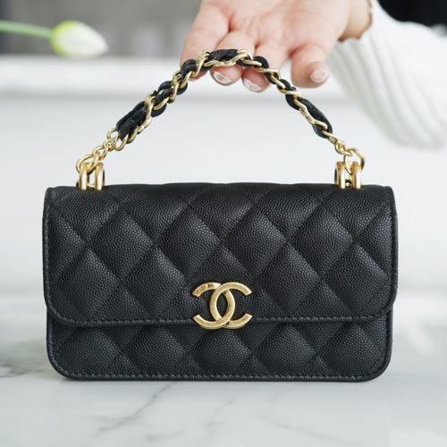 Chanel 22K Mini WOC Bag caviar ghw for GD Factory