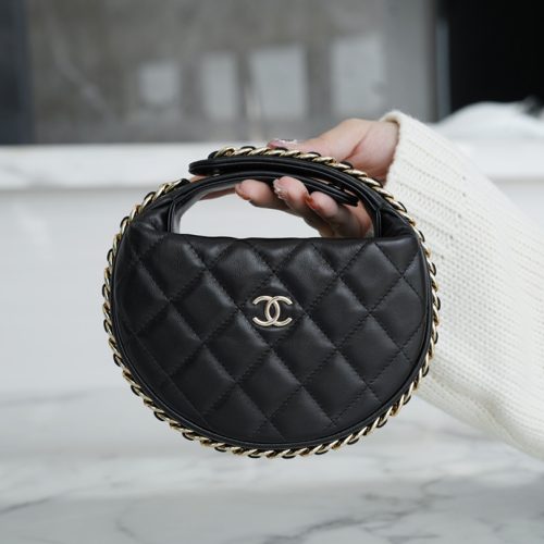 Chanel 23C Hoop Clutch Bag lambskin for GD Factory