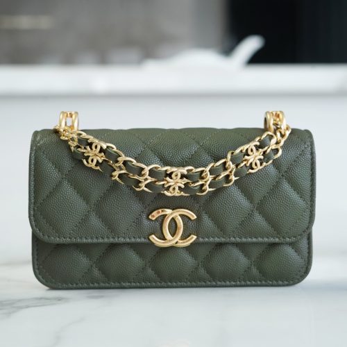 Chanel 22K Mini WOC Bag caviar ghw for GD Factory