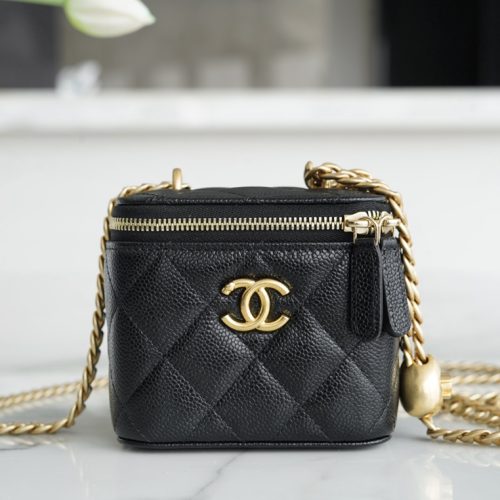 Chanel Love Mini Cosmetic Bag caviar ghw for GD Factory