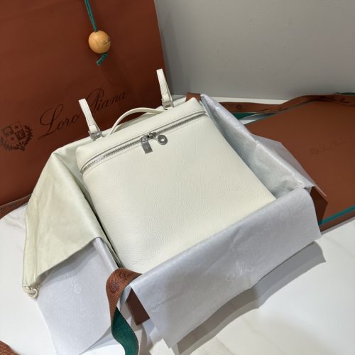 Loro Piana L23.5 Backpack Milk White-DEW Factory