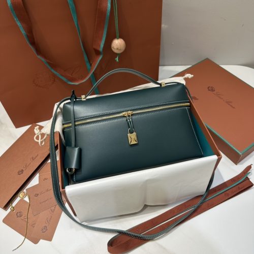 Loro Piana Extra Bag L27 Green Gold-DEW Factory