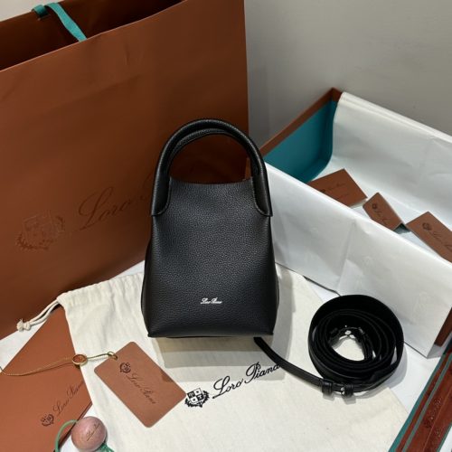 Loro Piana Bale Bag black-DEW Factory