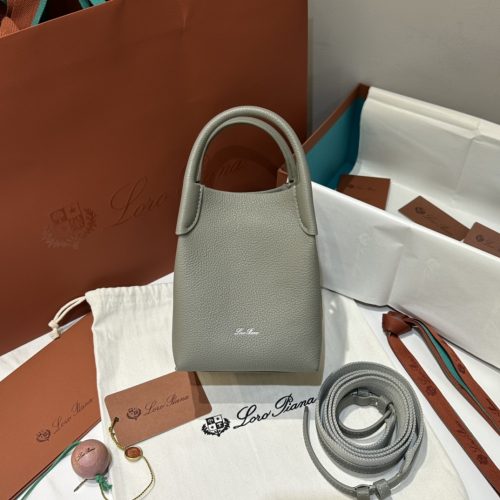 Loro Piana Bale Bag Grey-green-DEW Factory