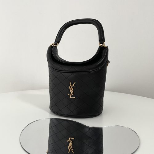 Saint Laurent GABY MINI BUCKET 19CM 763961 For Black Frame Factory