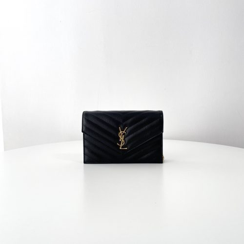 Saint Laurent 𝑴𝒐𝒏𝒐𝒈𝒓𝒂𝒎 𝑾𝒐𝒄 19CM 393953 For Black Frame Factory